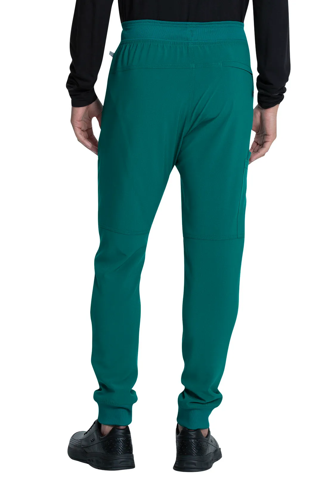 Scrub Pants - Cherokee Infinity Men's Mid Rise Jogger - Hunter Green, CK004A