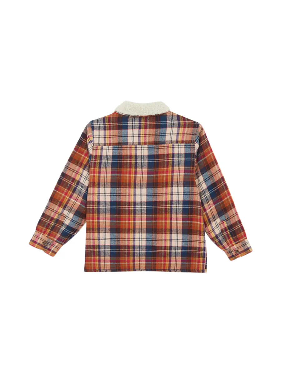 Sherpa Collar Plaid Jacket