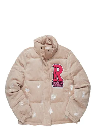 Shirika Beige Puffer Jacket