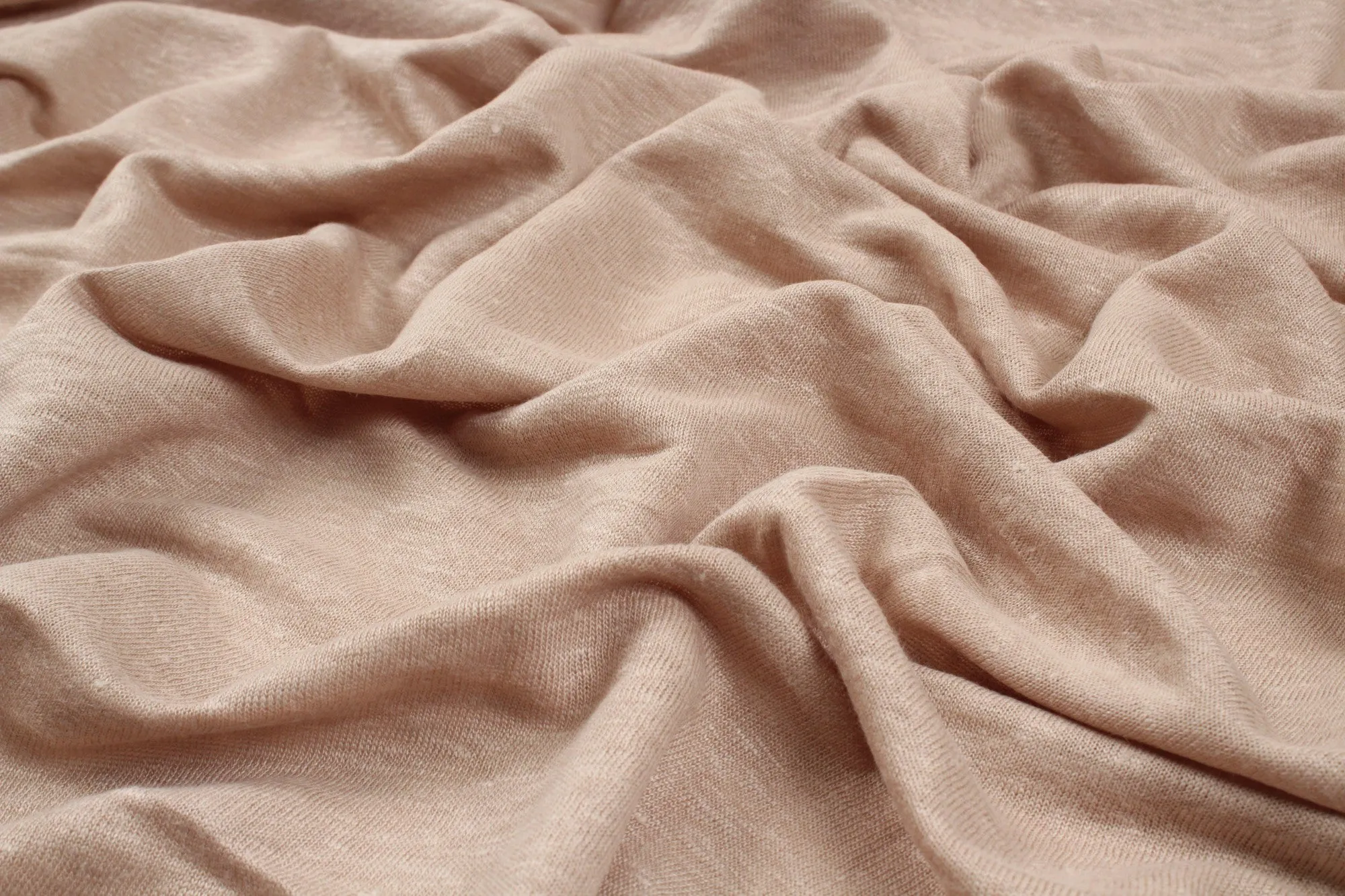 Soft Linen Single Jersey - Guilded Beige