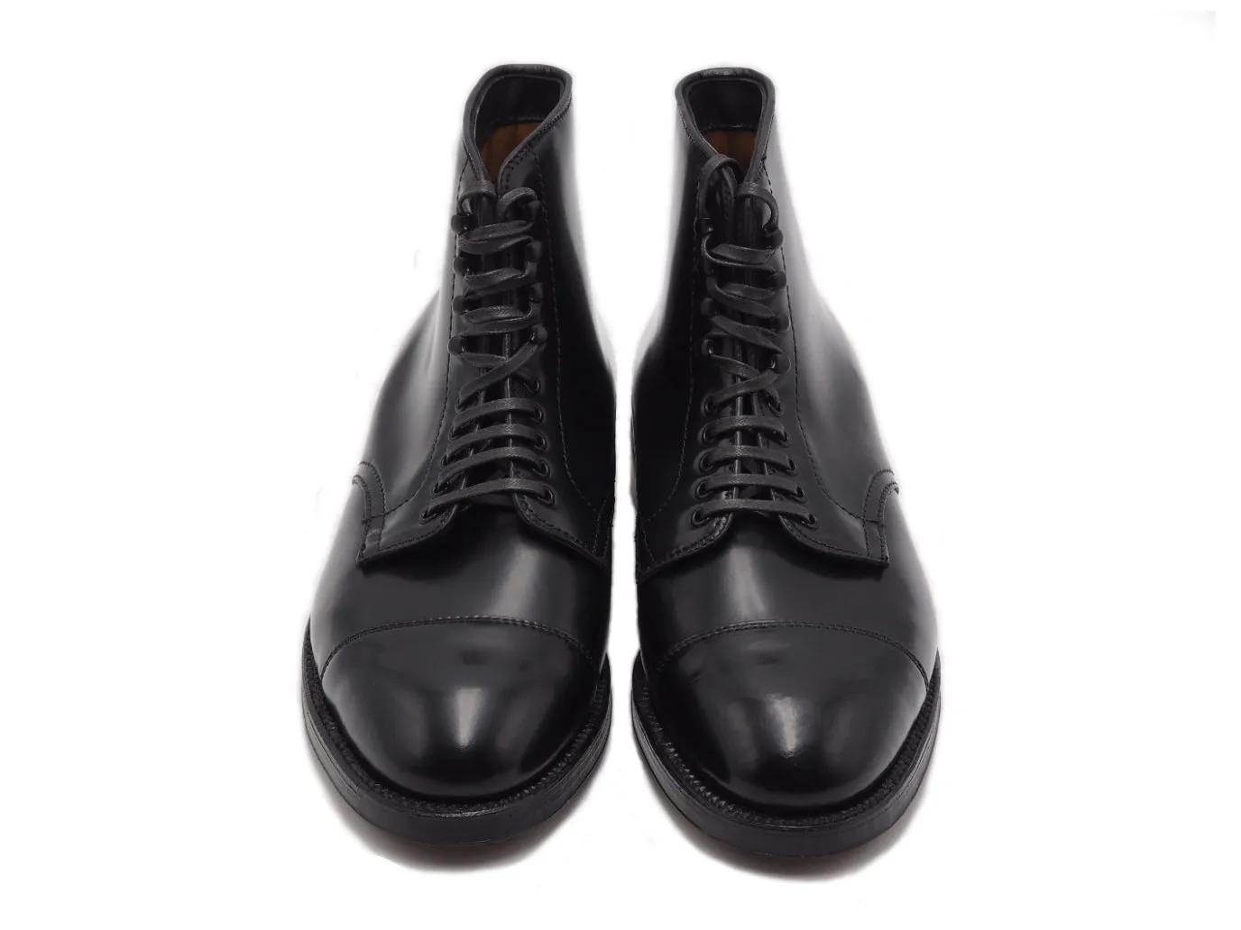 Straight Cap Toe Boot Black Cordovan