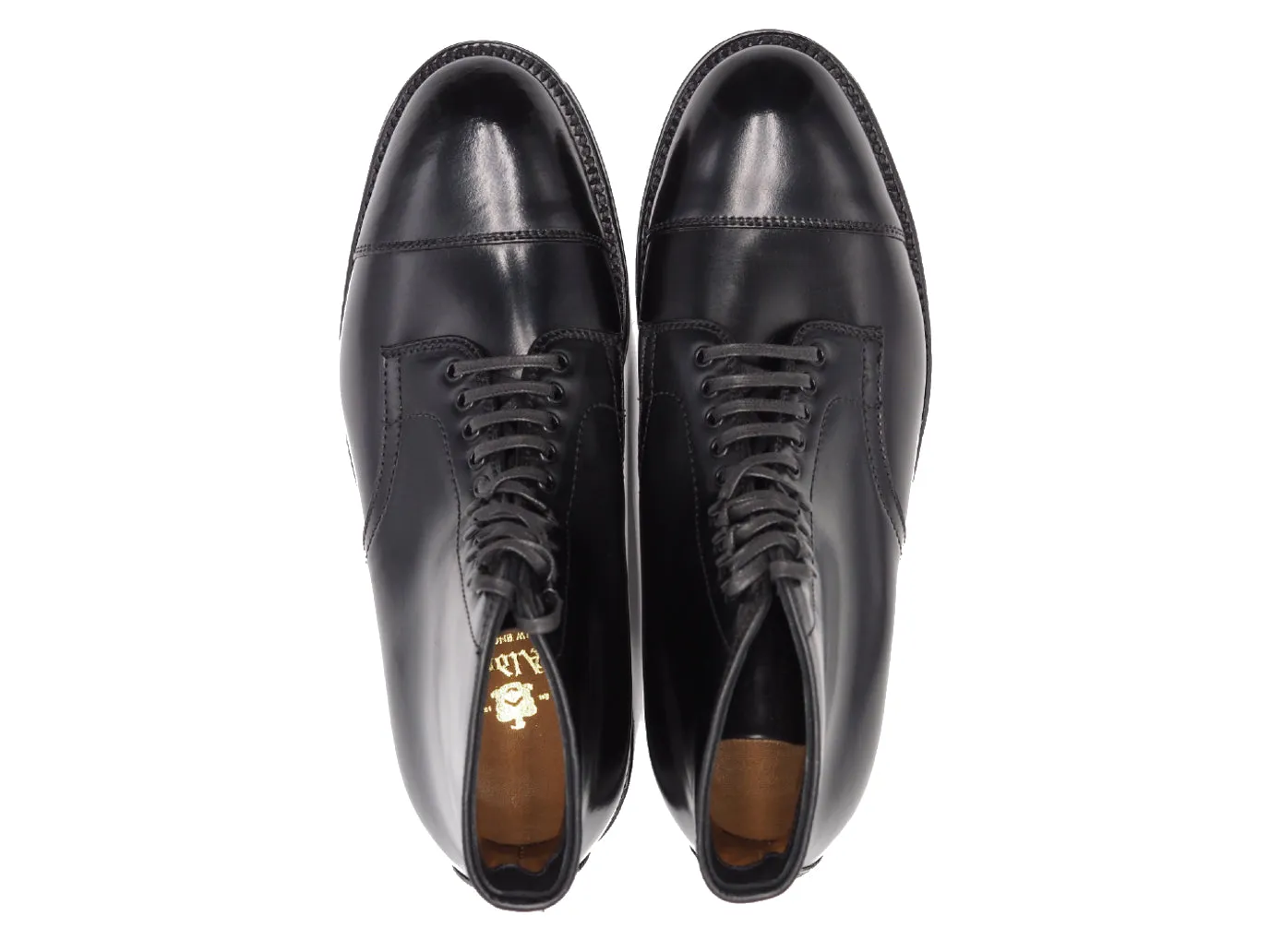 Straight Cap Toe Boot Black Cordovan