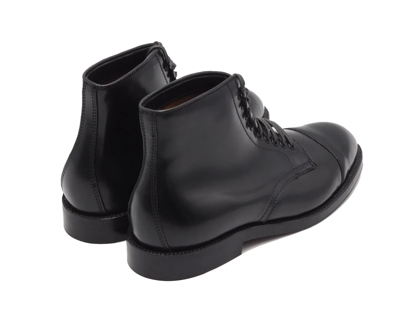 Straight Cap Toe Boot Black Cordovan