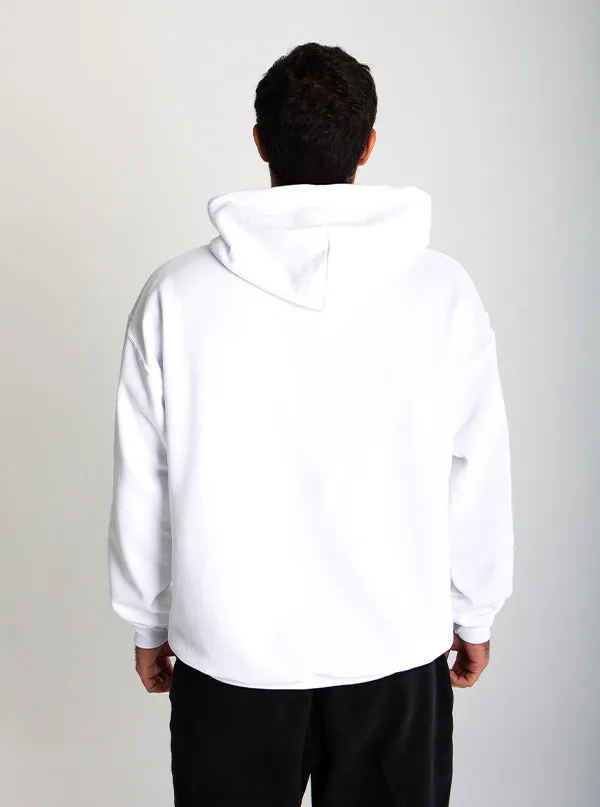 Unisex Inked Mag Logo Hoodie - White