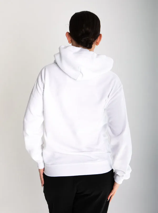 Unisex Inked Mag Logo Hoodie - White