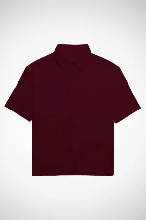 Unisex Oversized Shirt Maroon