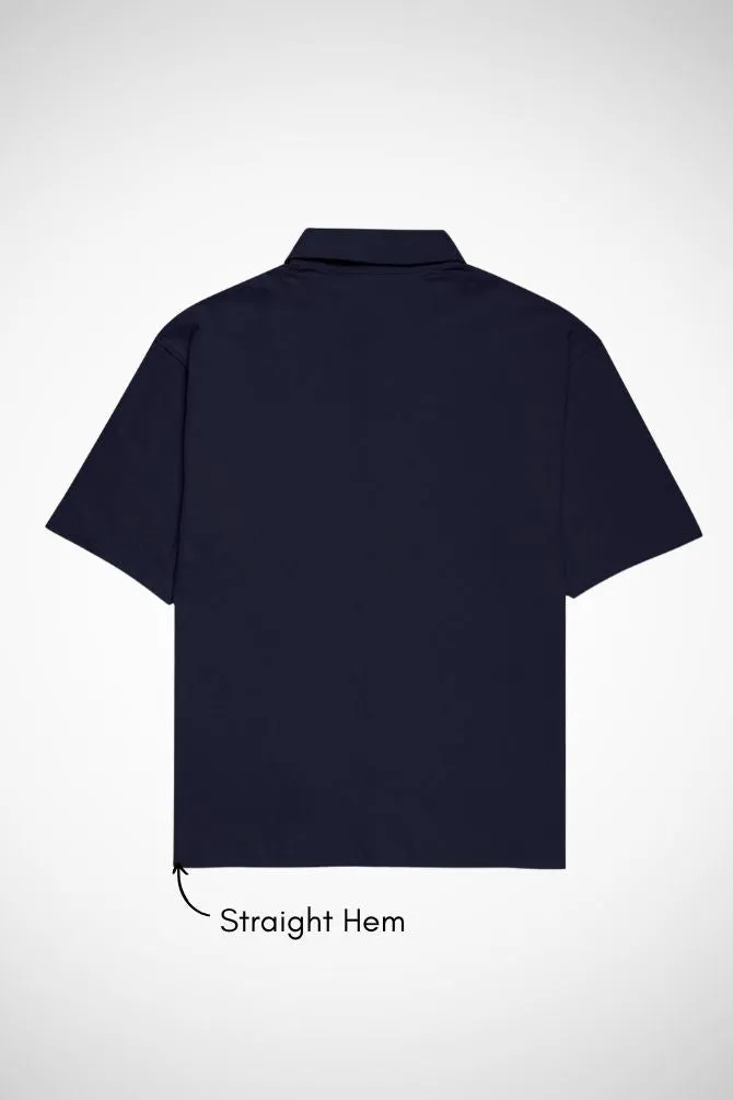 Unisex Oversized Shirt Navy Blue