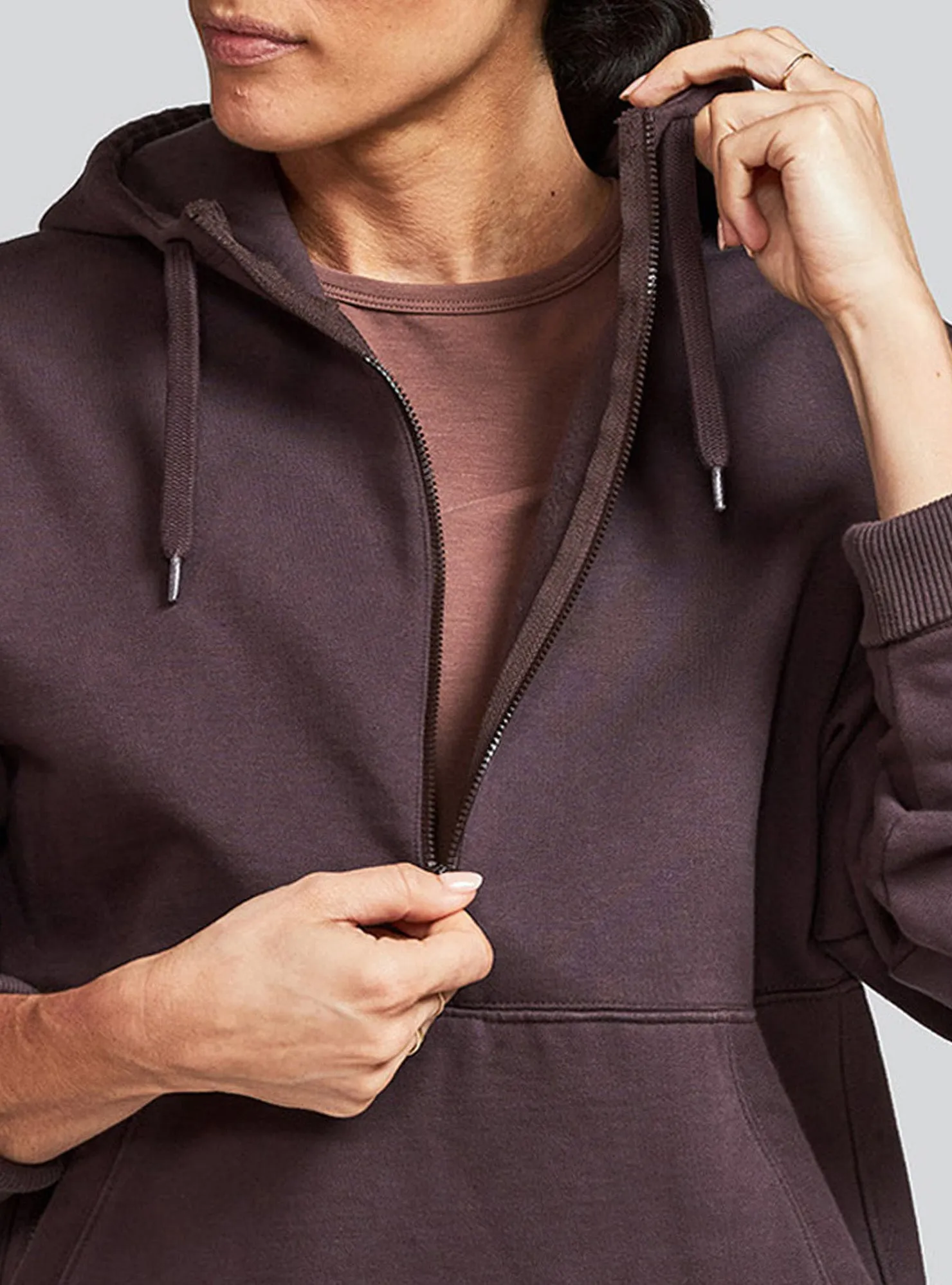 Unisex Runaround Half-Zip Hoodie