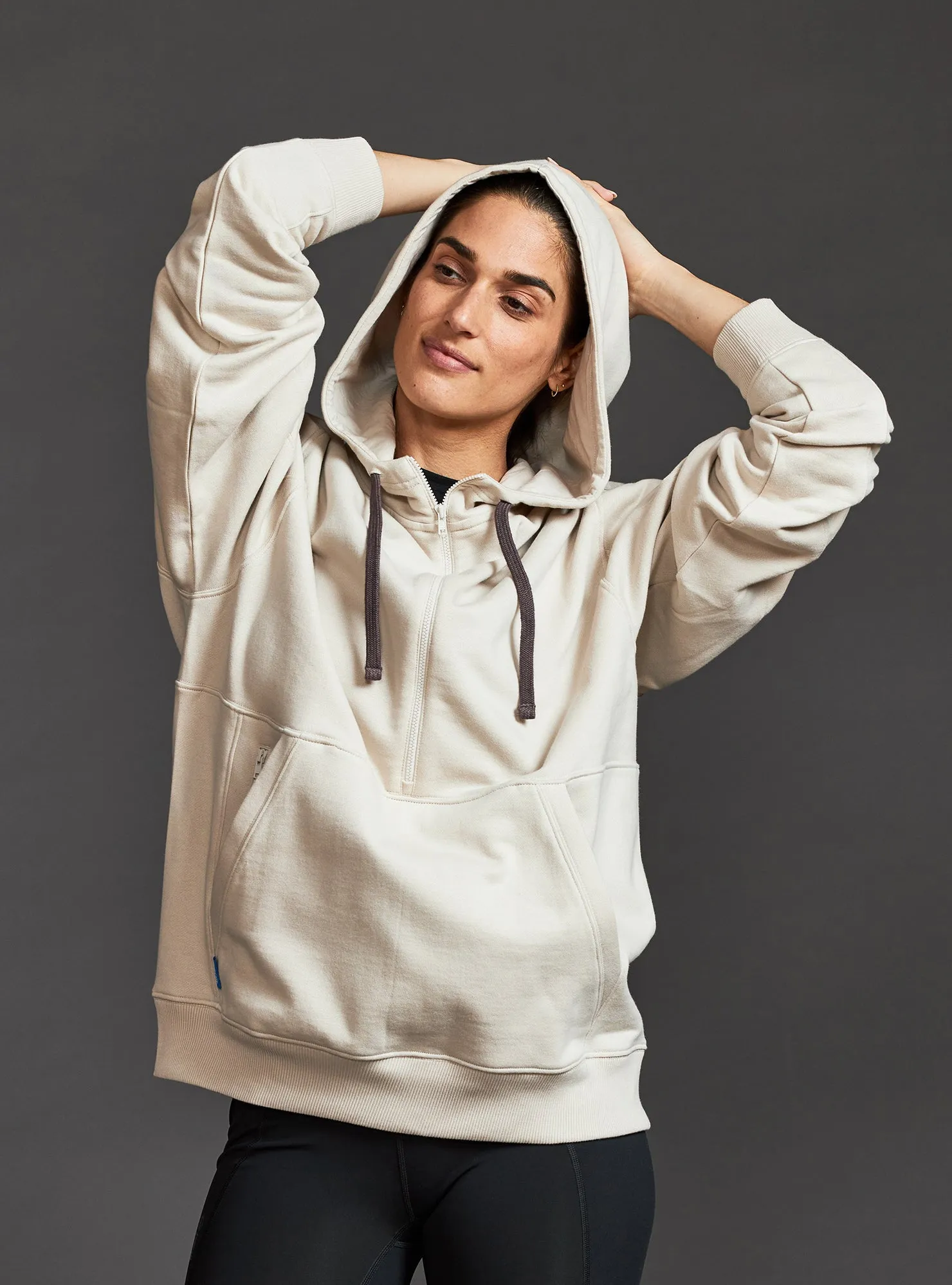 Unisex Runaround Half-Zip Hoodie