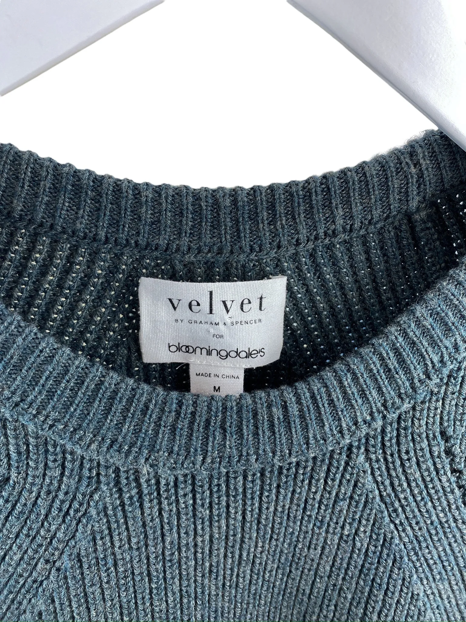 Velvet by Graham & Spencer Women's Paticia Wool Blend Sweater Pine Size M