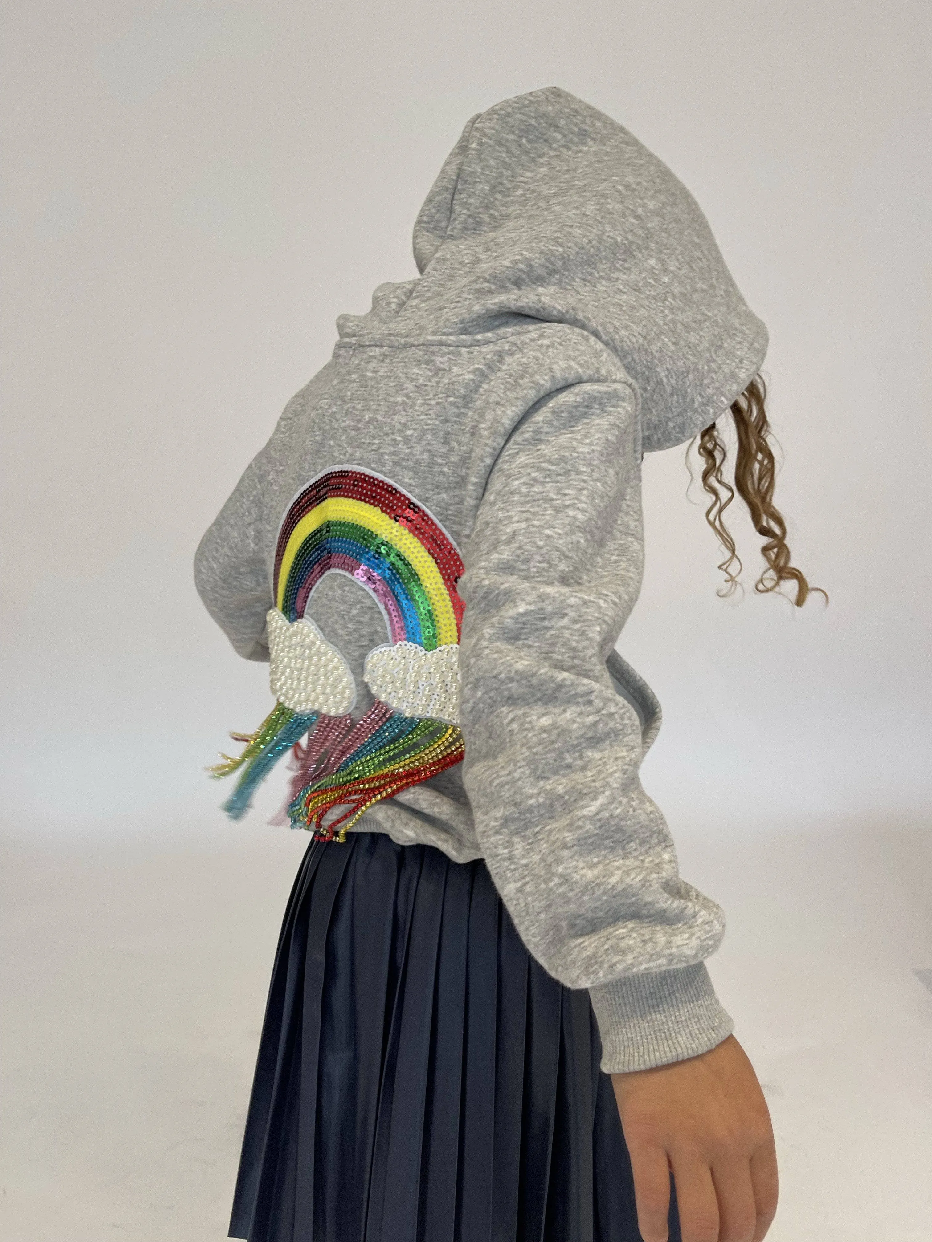 Women's Crystal Rainbow Rain Hoodie